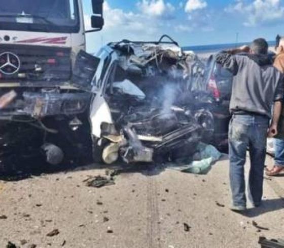 مصرع 6 اشخاص في حادث مروع في مصر