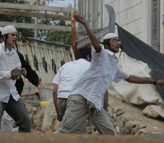 مستوطنون يهاجمون مركبات المستوطنين