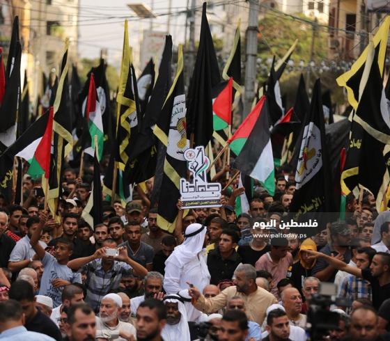 صورة من الانطلاقة الجهادية الـ32 لحركة الجهاد الاسلامي