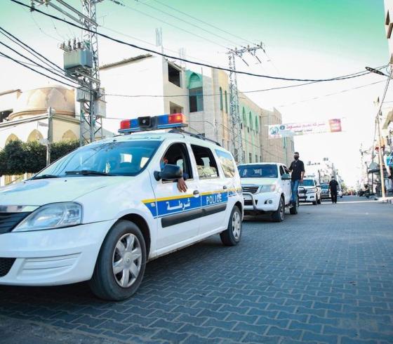 دوريات للشرطة في غزة