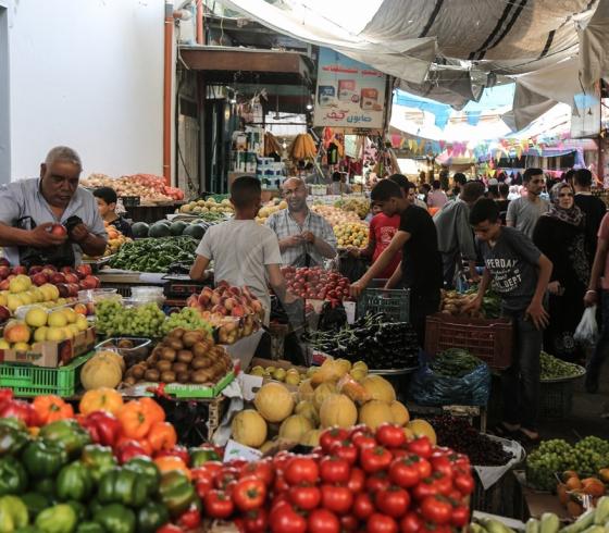 سوق الزاوية في غزة (ارشيف)