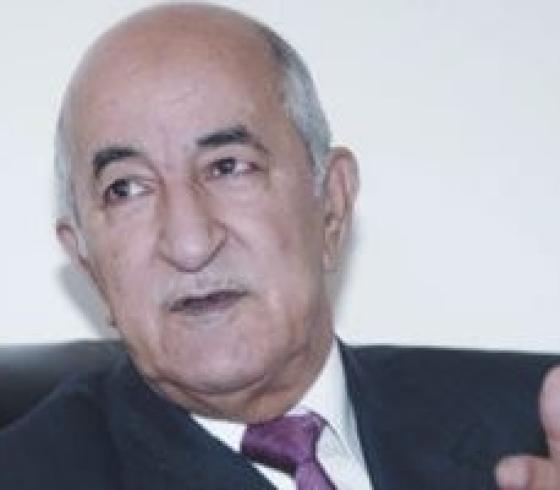 الرئيس الجزائري عبد المجيد تبون