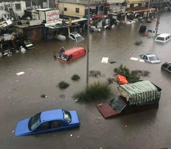 غرق مياه في لبنان