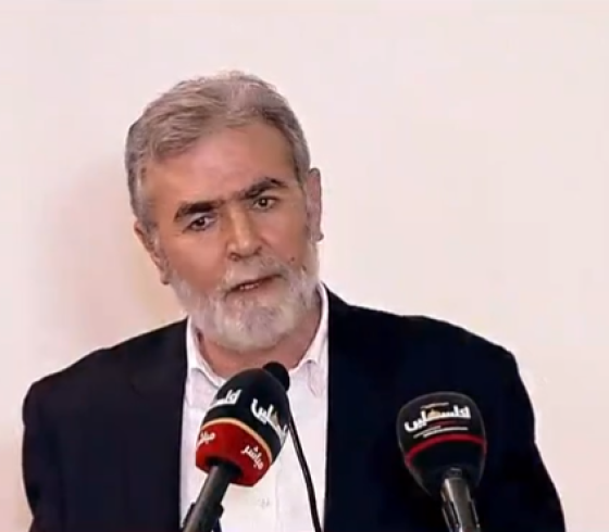  الأمين العام لحركة الجهاد الإسلامي في فلسطين، القائد زياد النخالة، 