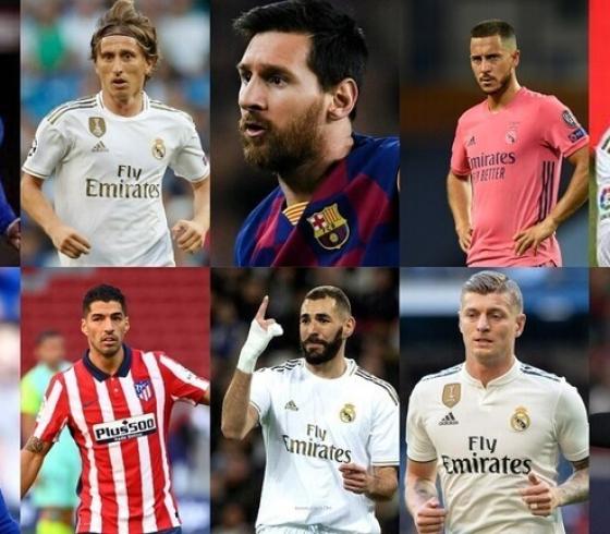 ترتيب افضل 100 لاعب