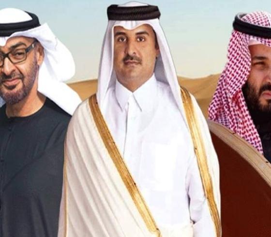تميم وبن سلمان وبن زايد