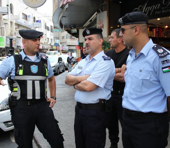 الشبرطة الفلسطينية في الضفة الغربية