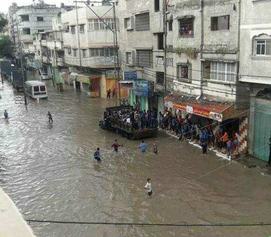 أمطار اليوم على قطاع غزة 