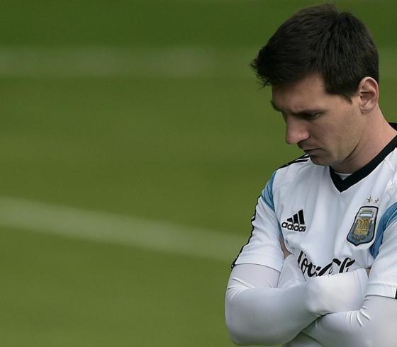 ليونيل ميسي قائد المنتخب الأرجنتيني ونجم نادي برشلونة الأسباني