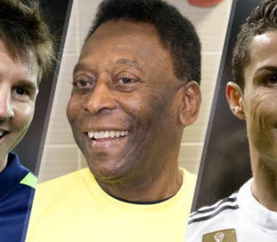 Lionel Messi-Cristiano Ronaldo-Pele
