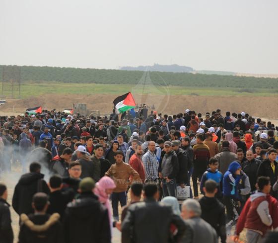 مسيرة العودة شرق غزة 
