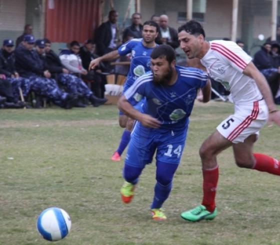 من مباراة شباب رفح وشباب خانيونس