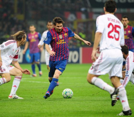 ميلان وبرشلونة