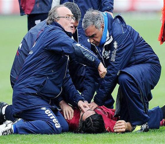 وفاة لاعب إيطالي
