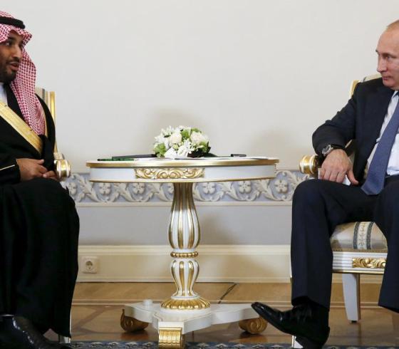 ولي العهد السعودي وزير الدفاع السعودي يلتقي بوتين