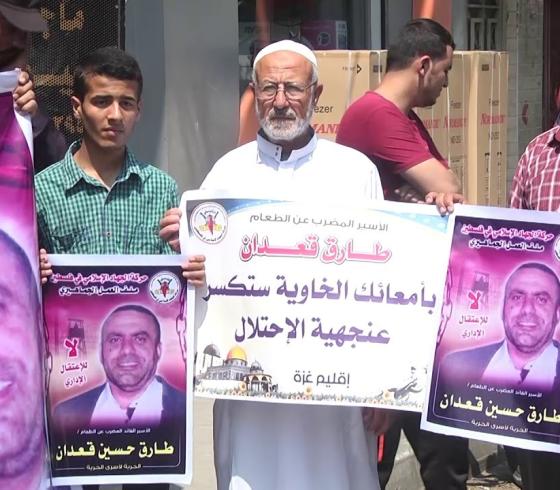 وقفة تضامنية مع الاسرة المضربين عن الطعام