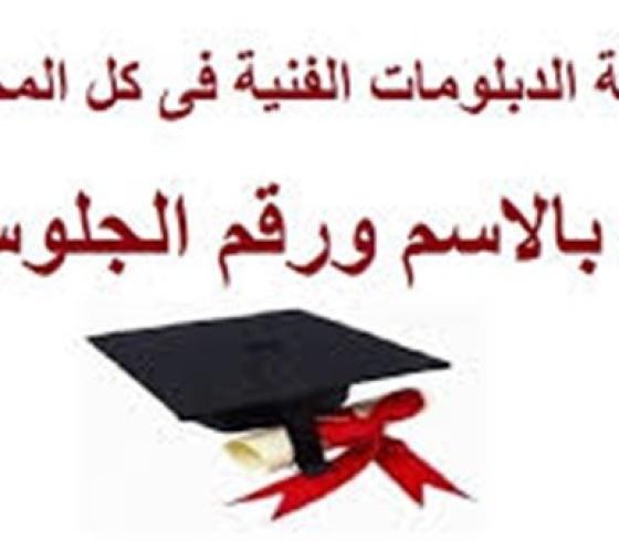نتيجة الدور الثانى الدبلومات الفنية ٢٠١٩ البوابة الحكومة المصرية