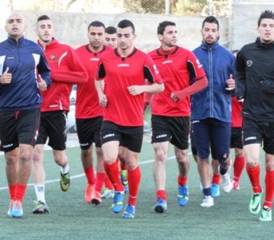 إحدي تدريبات المنتخب الوطني