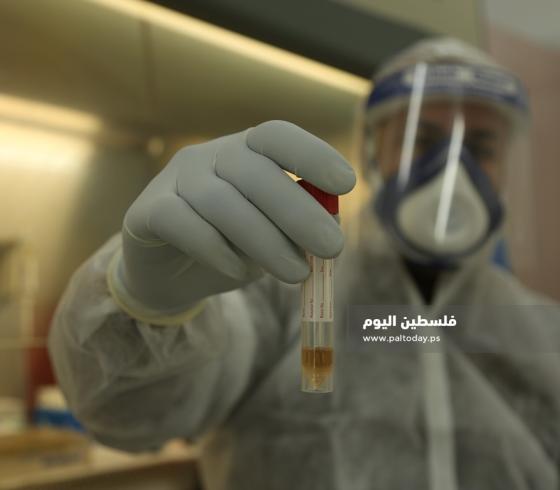 فحص كورونا بغزة  (5).JPG