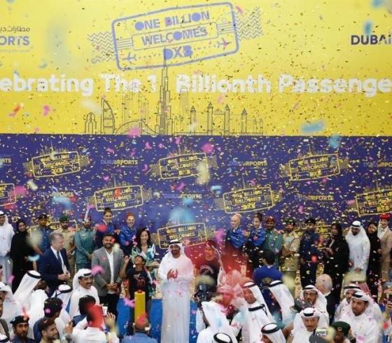 الاحتفال بالمسافرر رقم مليار في دبي