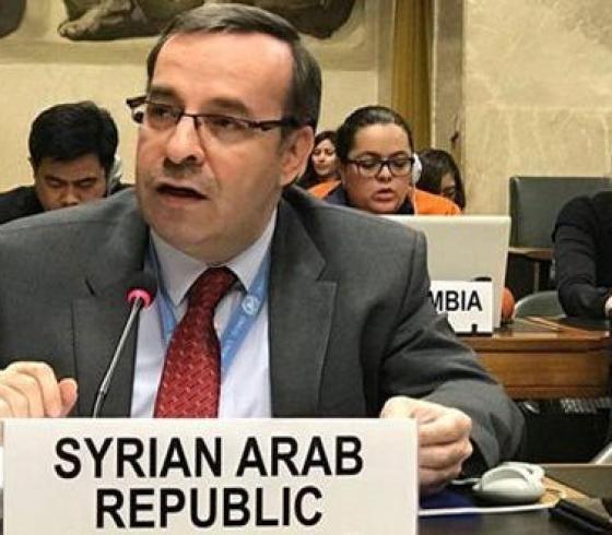 مندوب سوريا في مجلس حقوق الانسان