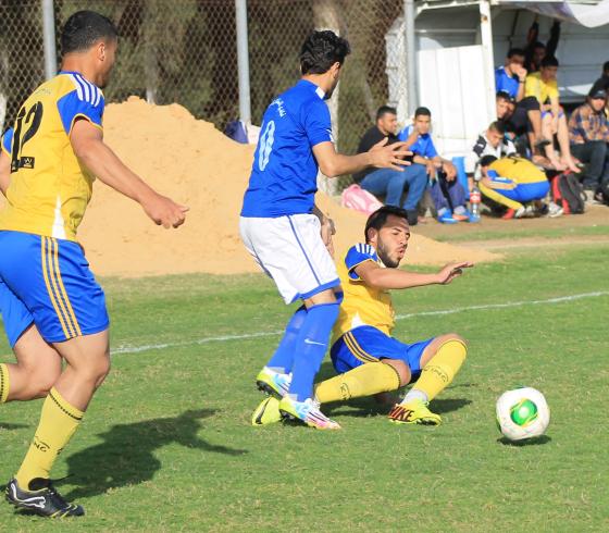 أحد مباريات الدوري في غزة