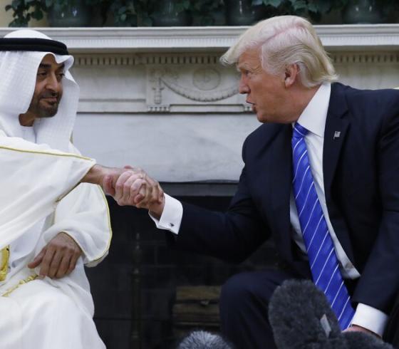 ترامب وبن زايد