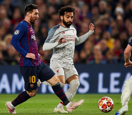 ميسي ومحمد صلاح