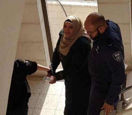 الأسيرة فدوى حمادة لحظة اعتقالها