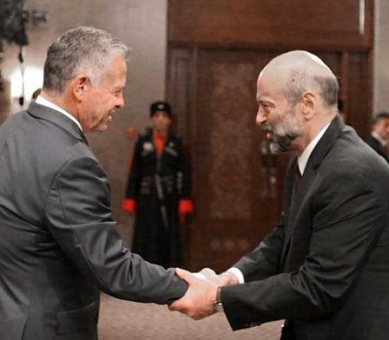 ملك الاردن وحكومته
