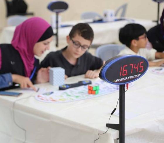 طولة فلسطين في حل مكعب الروبيك لعام 2018