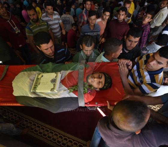 جنازة الشهيد المقعد فادي أبو صلاح