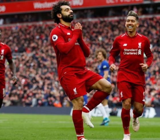 حركة جميلة وجديدة بعد هدف صلاح في تشيلسي