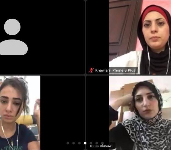 تدريب فلسطينيات