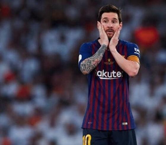 ليونيل ميسي نجم برشلونة الأسباني