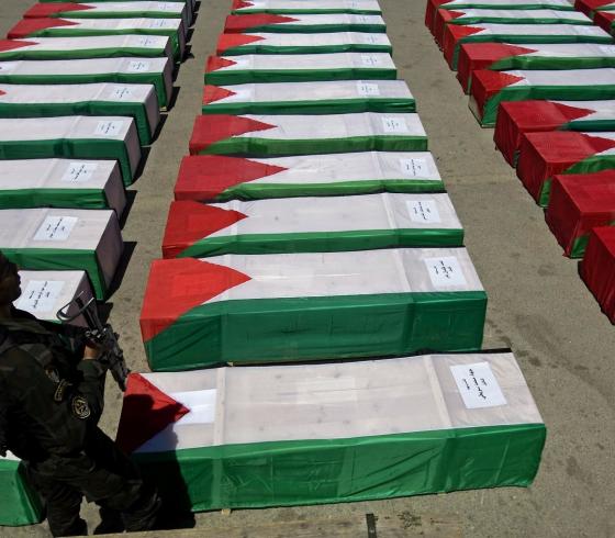 جثامين شهداء فلسطين