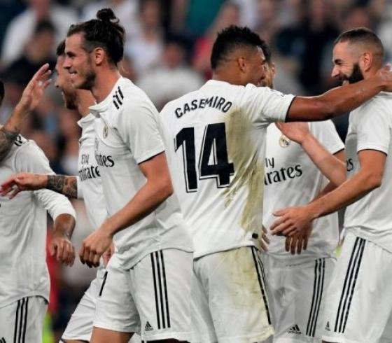 فرحة لاعبي ريال مدريد