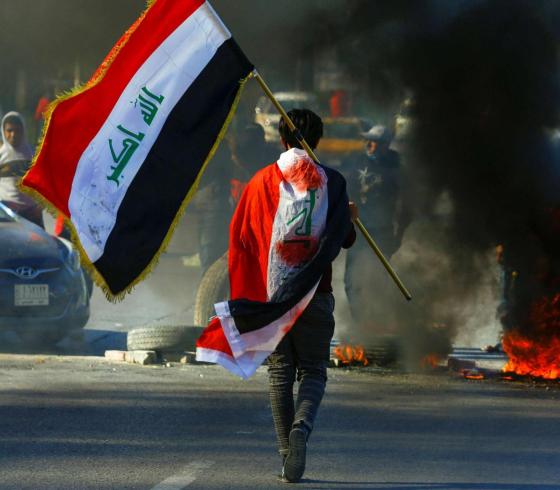 تظاهرات في بغداد تطالب برحيل القوات الامريكية من البلاد