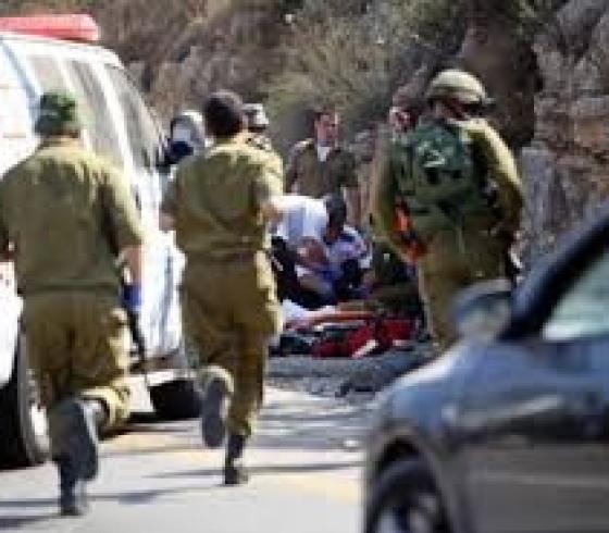 اصابة مجندة في حادث سير جنوب فلسطين