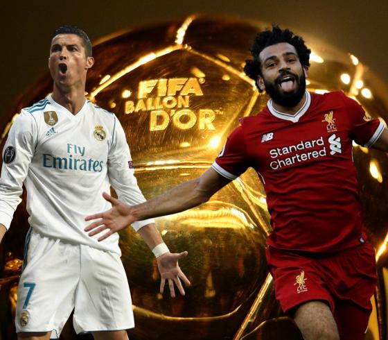 النجم محمد صلاح والاسطور كرستيانو رونالدو