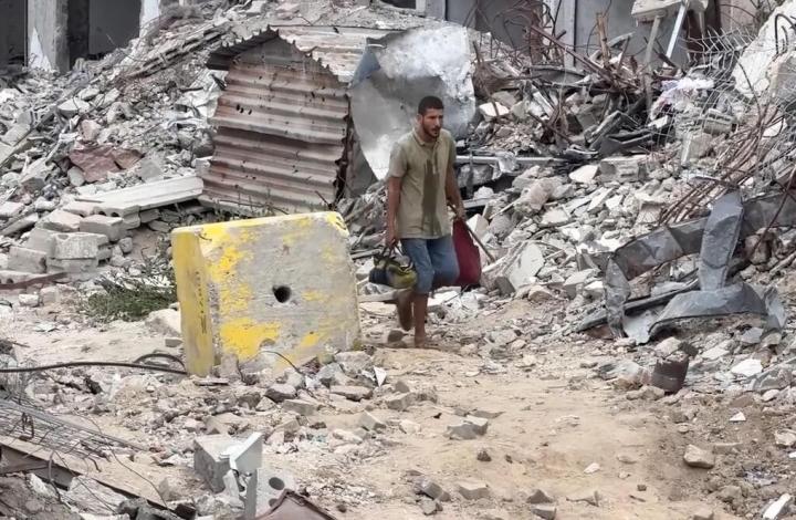 نازحون قرب الخط الأصفر
