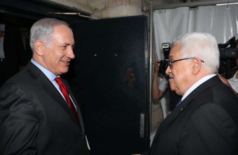 الرئيس محمود عباس و نتنياهو