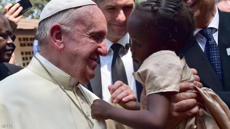 بابا الفاتيكان في زيارة سابقة إلى افريقيا الوسطى