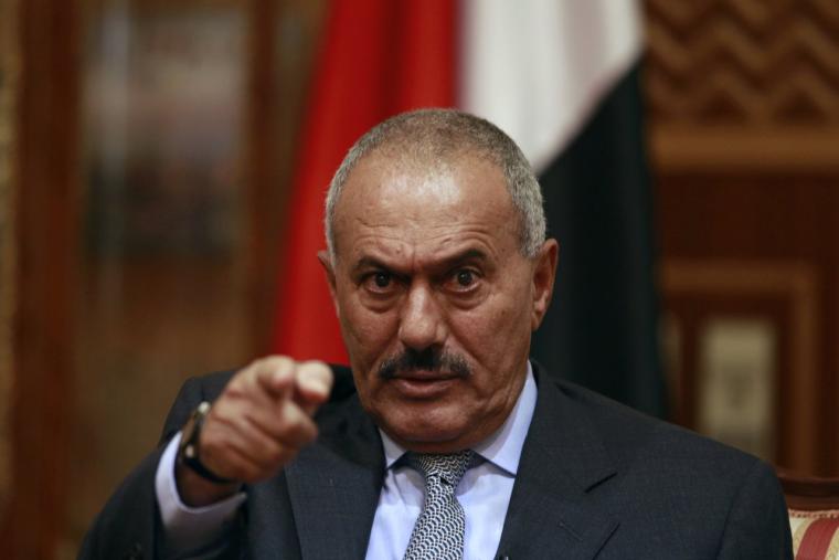 علي عبد الله صالح الرئيس اليمني السابق 