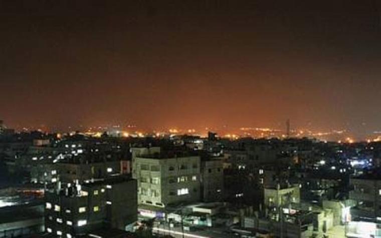 صور للقصف الإسرائيليي من داخل الاراضي المصرية