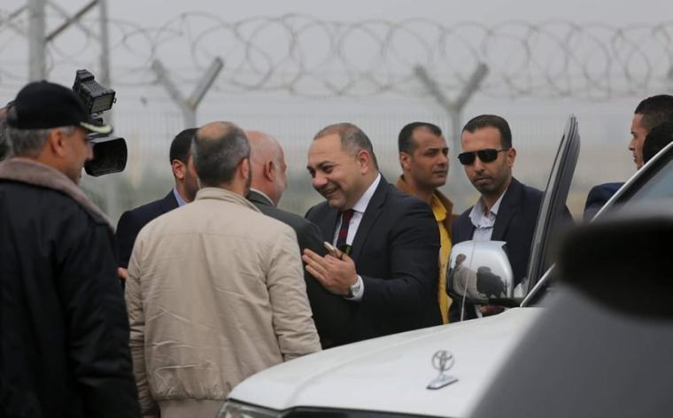صورة لحظة وصول الوفد الأمني