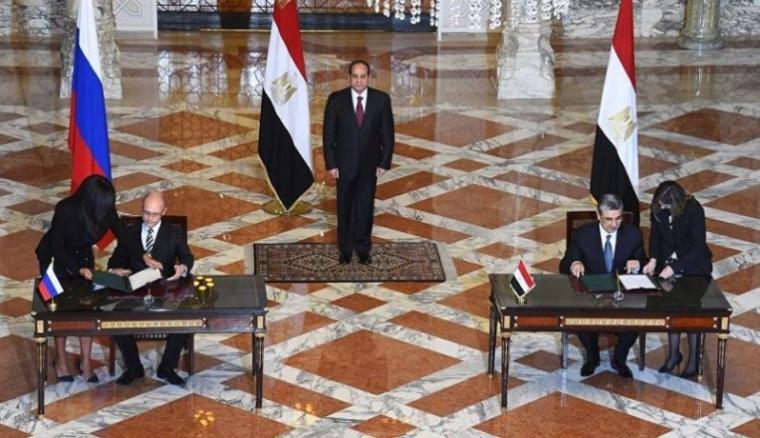 توقيع اتفاقية مصرية روسية