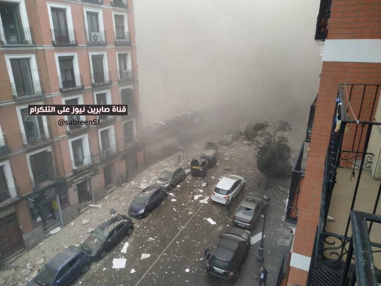 قتيلان بانفجار كبير وسط العاصمة الاسبانية مدريد