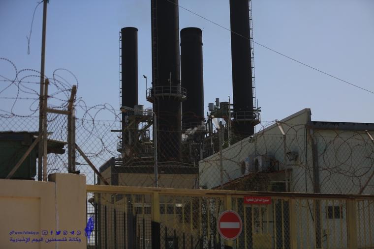 سلطة الطاقة تحذر من توقف محطة توليد الكهرباء بغزة