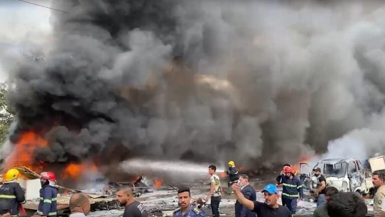 فيديو: قتيل واصابات في انفجار شرق العاصمة العراقية بغداد